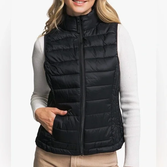 Love Tree Black Quilted Puffer Vest - Picture 6 of 8